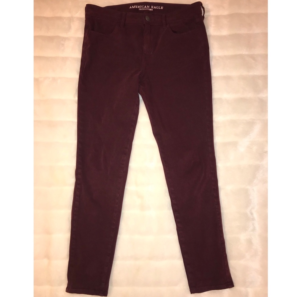 Maroon Skinny Jeans